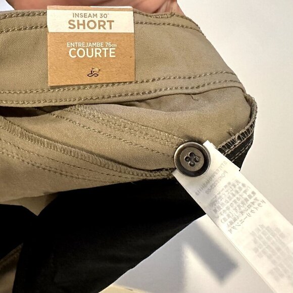 NWT Prana Halle Pant - Short Inseam in Dark Khaki - Size 10 - Picture 4 of 12